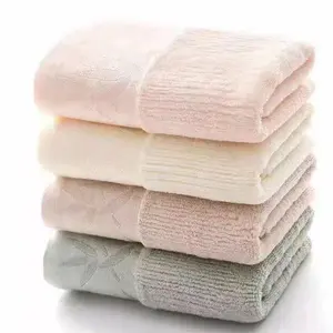 32s/2 30 cotton 70 bamboo fiber good quality wholesale face hand bath towel 34x75cm no villi not ball