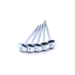 Clous <span class=keywords><strong>de</strong></span> toiture galvanisés à tête parapluie, durables et très demandés, pour l'installation <span class=keywords><strong>de</strong></span> toitures <span class=keywords><strong>de</strong></span> maisons - Product Image 1
