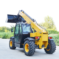 Heracles Chargeur télescopique à moteur diesel de 3 tonnes Mini chargeur télescopique Construction à usage agricole Roulements durables