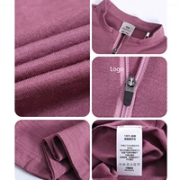 T-shirt thermique à manches longues pour femme en laine mérinos légère, coupe-vent, extensible dans quatre directions, séchage rapide, pour activités de plein air et course à pied