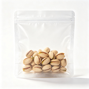 Sachet refermable givré imprimé sur mesure en plastique alimentaire pour noix, bonbons et snacks - Product Image 1