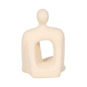 Statuetta Astratta Seduta, Scultura Moderna per Arredamento Casa, Bagno, Ufficio, Soggiorno, Decorazione per Mensole - Product Image 4