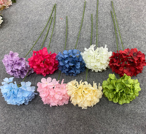 Hoa mô phỏng vải lụa hoa cẩm tú cầu hoa nhân tạo cho đám cưới trang trí cửa hàng nhà - Product Image 5