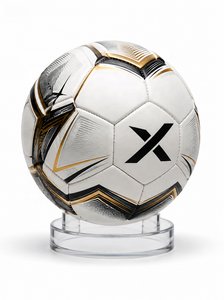 Ballon de football personnalisé de collection |   Blanc Noir Or |   Logo X |   Fabricant OEM ODM |   Design haut de gamme |   Qualité supérieure - Product Image 3