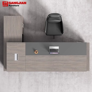 Grand bureau de patron de style moderne Mobilier de bureau de direction économique avec panneau en bois multifonctionnel Design à la mode - Product Image 3