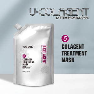 Masque capillaire nourrissant et hydratant au collagène YOGI, masque capillaire réparateur en profondeur aux acides fruités - Product Image 2