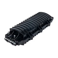 96 Core FTTH Inline Fiber Optic Splice Closure 2 2 PC/ABS/PP Material Options Max 4 Trays Mechanical Sealing Joint Box