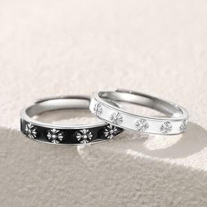 New Trendy Sweet Lover Iris Flower <b>Couple</b> <b>Ring</b> Trend Personality Open <b>Ring</b> for Lover Men Women Flower Ringer <b>Ring</b> - Product Image 1