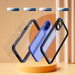 Coque de téléphone transparente étanche IP68 en TPU <span class=keywords><strong>PC</strong></span> antichoc, protection intégrale pour iPhone 13 14 15 16 17 Pro Max avec protection d'écran - Product Image 4