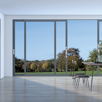 Ventana Corredera de Aluminio Resistente a Monzones, Sistema de Drenaje Doble, Ventana Horizontal para Fábrica en el Sudeste Asiático