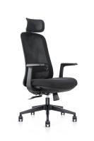 Meilleure chaise de bureau en maille chaise d'ordinateur pivotante ergonomique à dossier haut avec soutien lombaire réglable