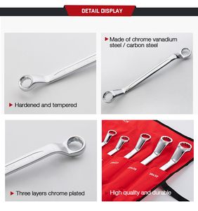 DISEN-Llave de combinación de trinquete de 9/16 pulgadas, caja de 72 dientes, extremo abierto, acero al cromo vanadio, 72 dientes, CrV apretado para bricolaje y OEM - Product Image 3
