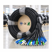 Kabel Serat Optik Pre-Connected FTTH Outdoor UKCC Single End Double End Patch Cord untuk Instalasi Telekomunikasi