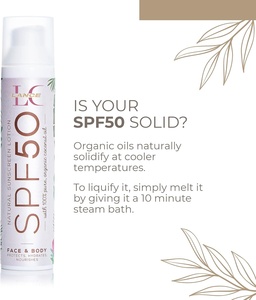 Lotion solaire végane naturelle SPF 50 PA+++ Protection UVA/UVB efficace Hydratation longue durée pour peaux grasses et sensibles - Product Image 2