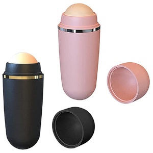 Rouleau absorbant l'excès de sébum pour le visage en pierre volcanique naturelle, bâtonnet corporel, outil de soin de la peau du visage, nettoyant pour les pores, rouleau absorbant l'huile - Product Image 1