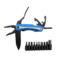 Pince multifonction portable pliable en acier inoxydable pour extérieur, usage domestique, avec couteau et pince à bec effilé, pour survie et camping