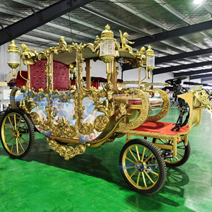 Calèche royale électrique de luxe personnalisée exclusive pour la vente, sculpture décorative extérieure, calèche royale de tourisme - Product Image 4