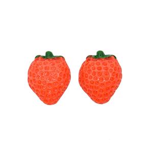 Cabujones Decorativos de Resina de Fresa, Resina de Frutas con Reverso Plano, Tres Tamaños, Figuras de Resina Artificial OPP, Accesorios DIY, 100 Unidades - Product Image 6