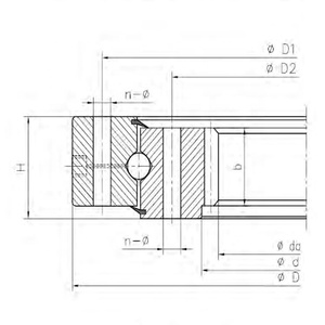 Kobelco SK03 Phụ Tùng Cần Cẩu Vòng Bi Xoay Vòng Bi Slewing Drive Slewing Vòng Bi Máy Xúc Phụ Tùng Truyền Động - Product Image 2