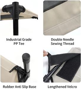 Cama elevada para perros de EE. UU. Y América, cama de refrigeración portátil para interiores para todo tipo de mascotas con pies antideslizantes, cama para mascotas de playa de verano - Product Image 3