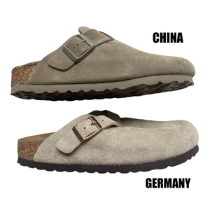 Dép Birkenstock cho giày Boston Cork, dép cao gót bằng nút chai thoải mái, dép da bò, dép da nhiều chất liệu - chống trơn trượt - Product Image 5