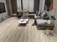 Plancher en vinyle SPC rigide antidérapant imperméable à l'eau avec installation par clic de 5 mm et 6 mm