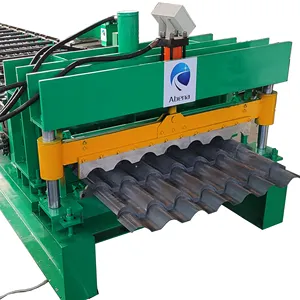 Máquina formadora de rile esmaltada Máquina laminadora de Tejas hecha en China