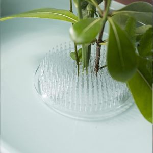 Wholesale Eco-friendly Modern Plastic Brass 7*2CM Transparent/Black 271-Pin Frog Floral Frogs Flower Holder Arranging Tool - Product Image 2