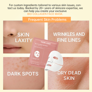 <span class=keywords><strong>Masque</strong></span> facial en gel de collagène populaire GUOCUI BIO TECH, <span class=keywords><strong>masque</strong></span> en feuille éclaircissant à l'acide hyaluronique pour la nuit, 2 patchs - Product Image 4