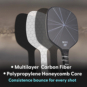 Surface à friction élevée Pickleball 14mm Puissance de force puissante en carbone brut - Product Image 6