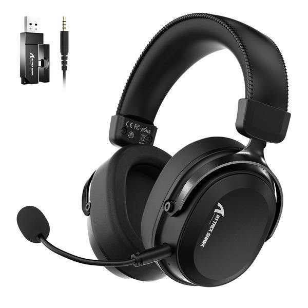 ATTACK SHARK L30 PRO Tri-Mode Gaming Headset 7.1 Surround Sound 50mm Drivers AI Noise Cancelling Mic 1100mAh Low Latency