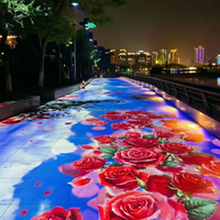 Système de projection laser interactif extérieur 1200 lumens, étanche, hologramme 3D, jeux immersifs sur mur et sol, projecteur Android
