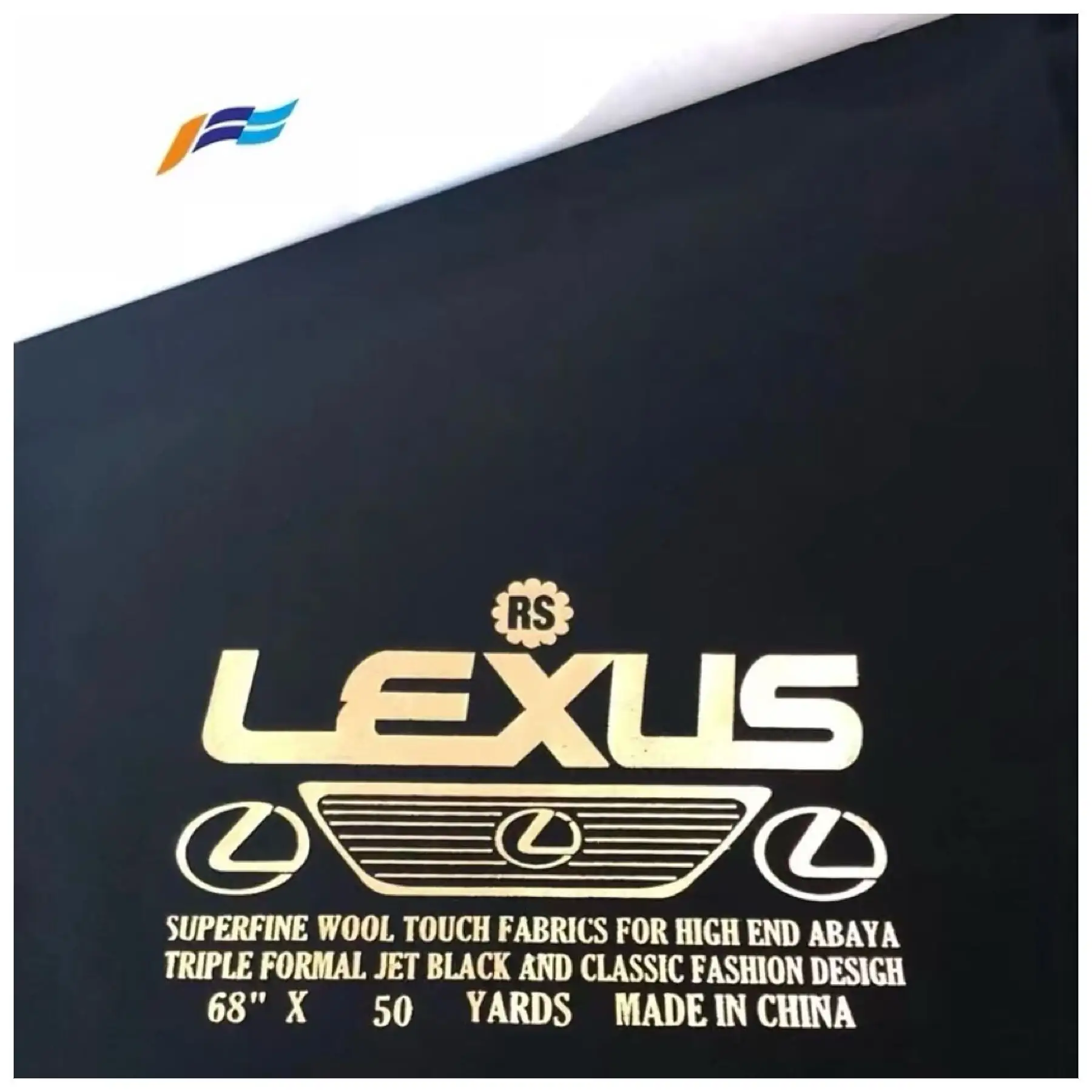 Offre Spéciale musulman islamique 100% polyester tissé abaya Lexus tissu teint uni et formel noir tissu