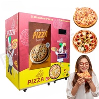 Distributeur automatique de pizzas à écran tactile entièrement automatique personnalisable pour l'école et le métro Vendeur de fast-foods frais pour les espaces de détente