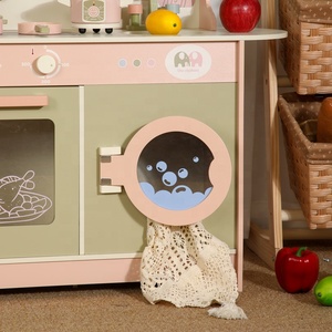 Set <span class=keywords><strong>Cucina</strong></span> Giocattolo in Legno <span class=keywords><strong>Montessori</strong></span>, <span class=keywords><strong>Cucina</strong></span> Realistica per Giochi di Ruolo con Frigorifero e Lavello, Giocattolo Educativo per Bambini - Product Image 3