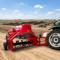 HINDA Machine à Compostage d'Engrais Organique Traînée par Tracteur 50 CV, Retourneur de Compost à Contrôle Facile, Capacité 500 m³/h