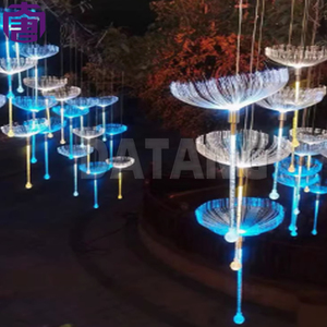 Adorno de Diente de León de Fibra Óptica LED para Interiores/Exteriores, IP65, Color Personalizado, Regulable, Decoración para Fiestas de Navidad, Eventos, Cumpleaños - Product Image 4