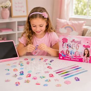 Set de manualidades DIY colorido para diademas infantiles, bonitos diademas, pulseras, lazos, cintas, estrellas y flores, caja de proveedor para recuerdos de fiesta, mercado - Product Image 3