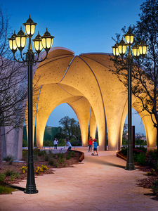 Lámpara de Jardín Exterior de Latón con Sensor de Movimiento LED, Luz Solar Cálida, Pantalla de Vidrio, IP66, AC 220V, 2700K, Iluminación de Paisaje - Product Image 3