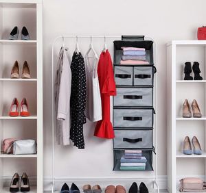 Hanging Closet Organizer and Storage <b>Shelves</b> Wardrobe Clothes Organizer for Closet Storage Organizer - Product Image 5