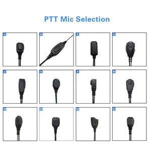 Headphone Earhook E113K-<span class=keywords><strong>M</strong></span> dengan Antarmuka 3.5mm dan Kabel 100cm untuk Radio Dua Arah Motorola Kirisun Belfone Fungsi Vox - Product Image 6