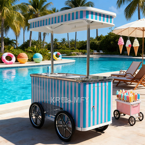Camion de vente de glaces européennes 2025 à vendre, chariot de glaces italiennes, chariot de gelato - Product Image 3