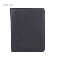 Porte-documents multifonction en cuir PU pour réunions, format A4, avec pochette de signature