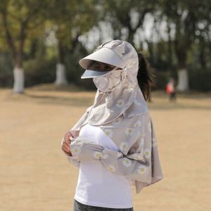 Sombreros de Verano para Mujer con Protección Facial y para el Cuello, Mangas Largas Transpirables, Chales para Pesca, Ciclismo y Protección Solar - Product Image 4