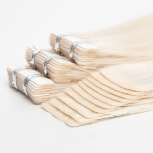 New Arrival 100% European Invisible <strong>Tape</strong> Double Drawn Raw Human <strong>Hair</strong> <strong>Extensions</strong> Light Color <strong>Tape</strong> in <strong>Hair</strong> <strong>Extensions</strong> - Product Image 6