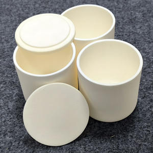 50ml 100ml 200ml <span class=keywords><strong>creuset</strong></span> en céramique cylindrique à haute teneur en alumine avec couvercle - Product Image 5