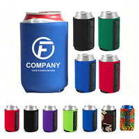 Porte-boissons isotherme en néoprène imperméable avec logo personnalisé magnétique puissant, pour canettes de 12 oz, idéal pour les événements en plein air et le camping