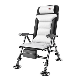Chaise de pêche pliante en acier carbone, portable, inclinable, pour usage extérieur - Product Image 2