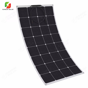 SUNSUN 150W pannelli solari portatili vendita calda 12V 24V RV campeggio uso marino Sunpower Semi flessibile Film sottile ETFE pannello solare - Product Image 3