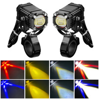 12-36V 12W Super Lumineux Étanche LED Haut Bas Faisceau Stroboscopique Devil Eye Spot Faisceau Phare pour Moto ATV UTV